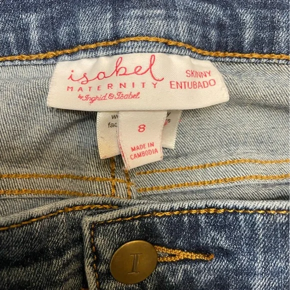 Isabel Maternity size 8 skinny distressed jeans - Picture 6 of 6
